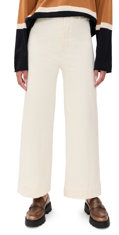 THE GREAT. The Seafair Jeans Vintage Stone