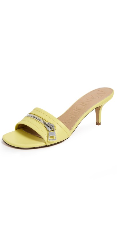 JW Anderson Biker Heel Sandals Lemonade