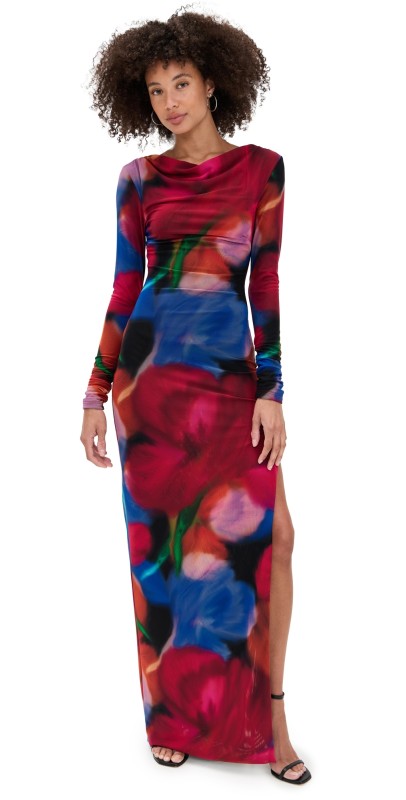 Rebecca Vallance Cabaret Roses Maxi Dress Print
