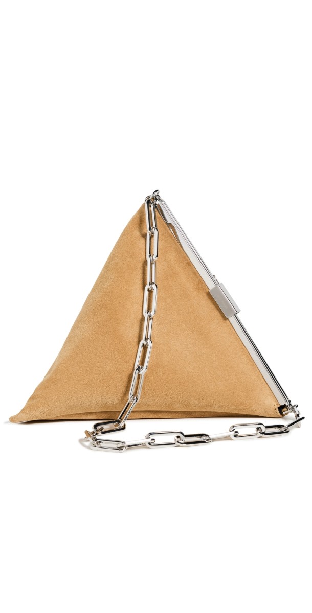 BY FAR Prisma Hazel Suede Leather Bag Hazel