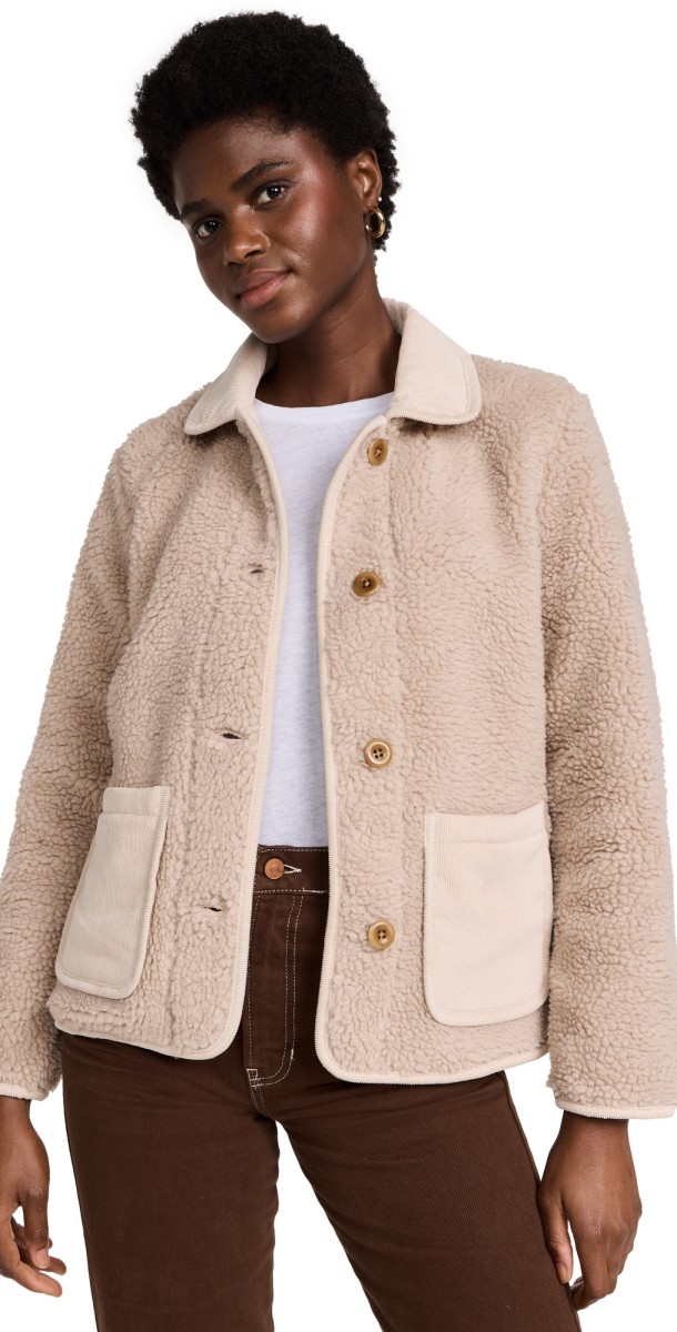 Alex Mill Sherpa Work Jacket Natural