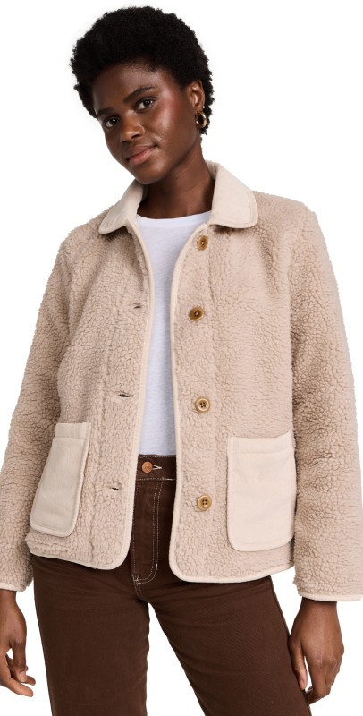 Alex Mill Sherpa Work Jacket Natural