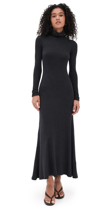 STAUD Vanya Dress Charcoal