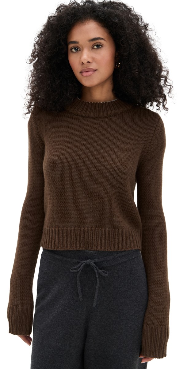 La Ligne Solid Mini Marin Sweater Chocolate