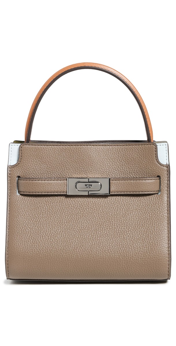 Tory Burch Lee Radziwill Colorblock Petite Bag Wild Mushroom