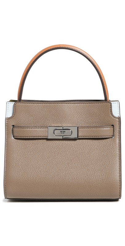 Tory Burch Lee Radziwill Colorblock Petite Bag Wild Mushroom