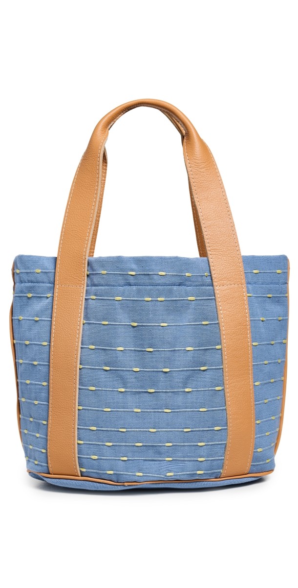 Mercado Global Magali Tote Lime Sky