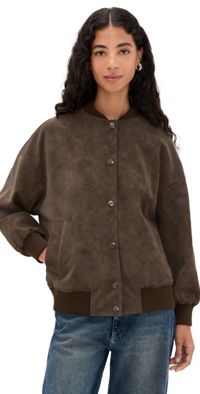 Line & Dot Alfie Jacket Chocolate