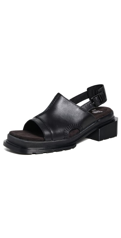 Dr. Martens Maybole Open Toe Black Wanama Sandals Black