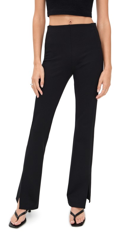Theory Slit Flare Leggings Black
