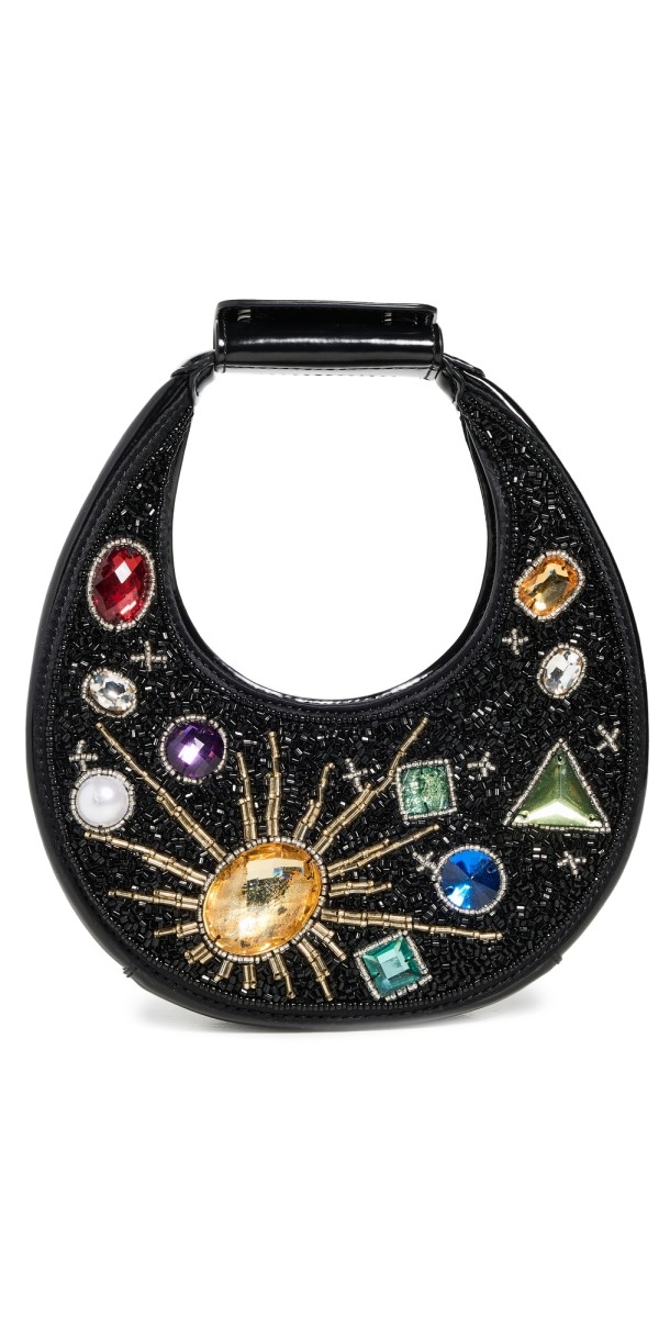 STAUD Good Night Moon Bag Black Celestial