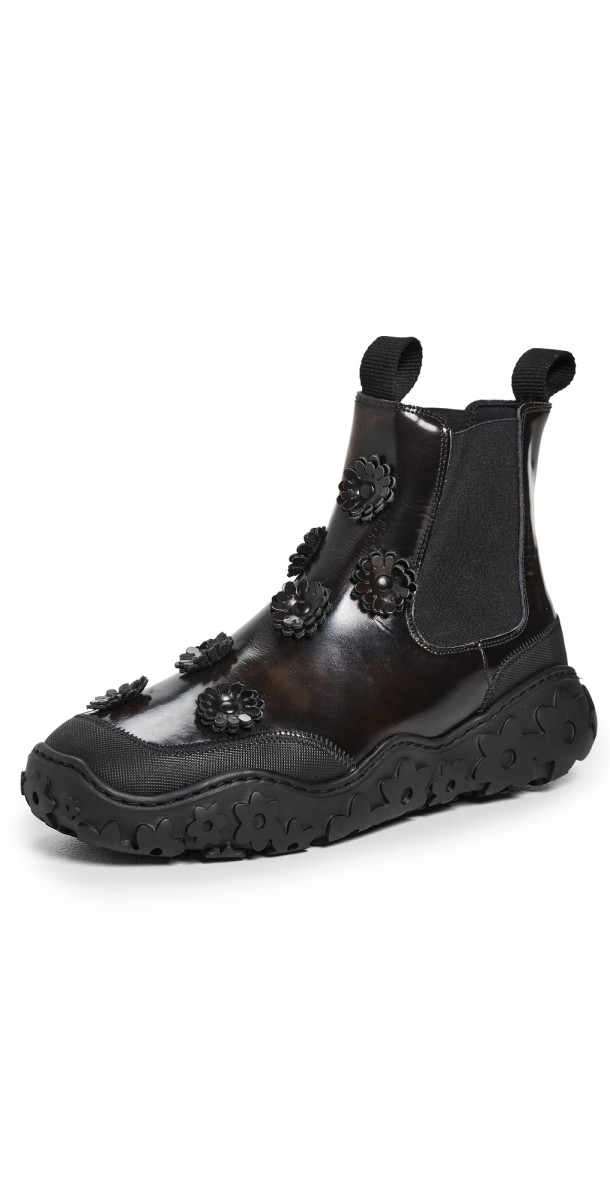 Cecilie Bahnsen Leather Binley Boots Brown