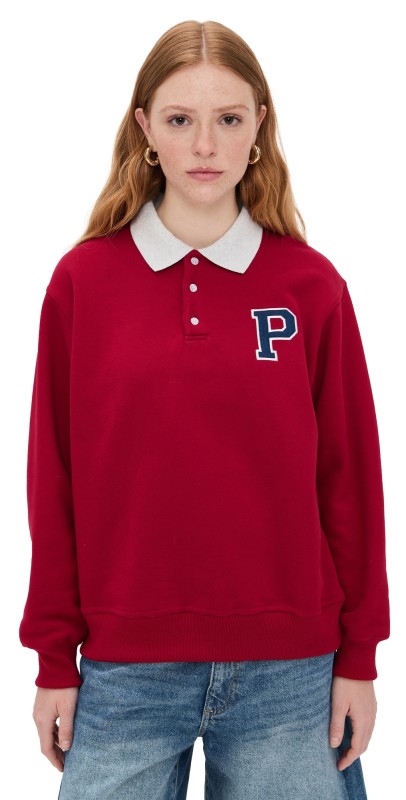PARKE Rugby Sweater Maroon
