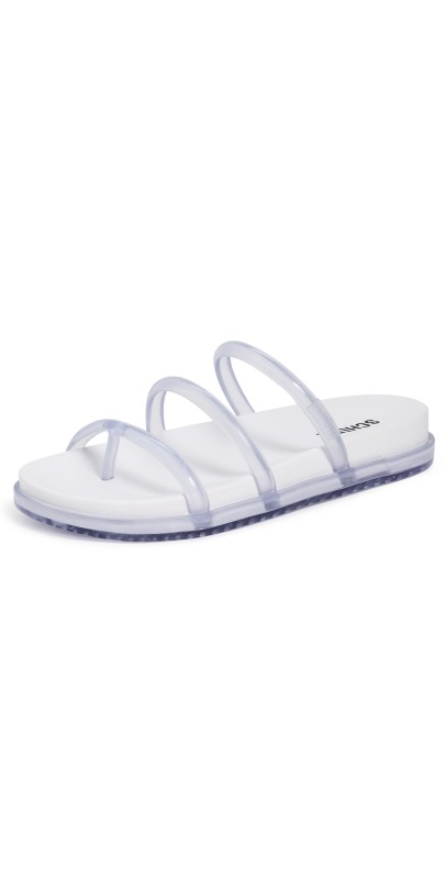Schutz Polly Sporty Jelly Sandals White