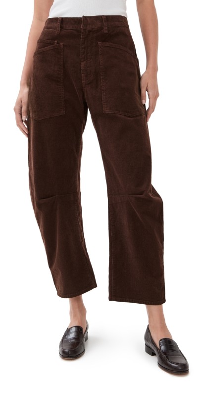 Nili Lotan Shon Corduroy Pants Merlot
