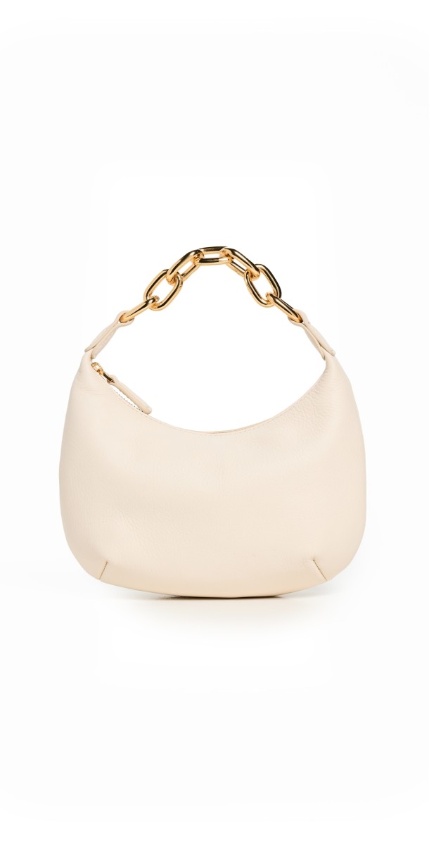 Madewell Micro Hobo Chain Bag Ecru