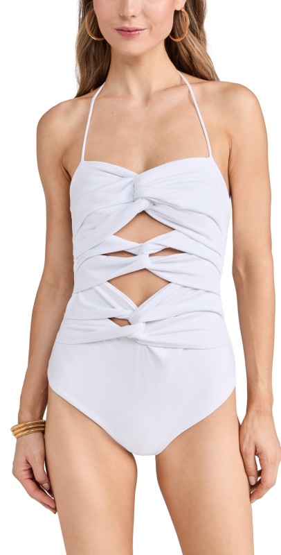 Maylé Vásquez Cassia One Piece Swimsuit White