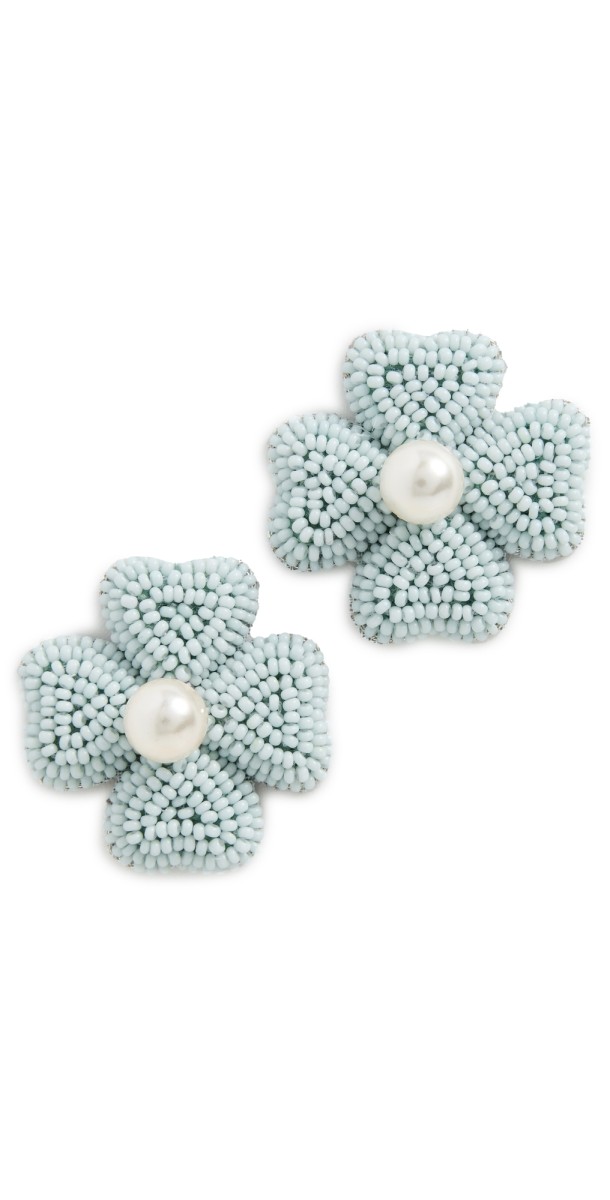 Deepa Gurnani Liora Earrings Baby Blu
