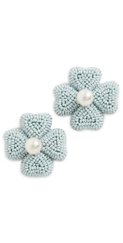 Deepa Gurnani Liora Earrings Baby Blu