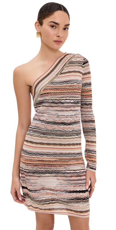 Missoni Short Dress Multi Gold/Orange/Pink/White