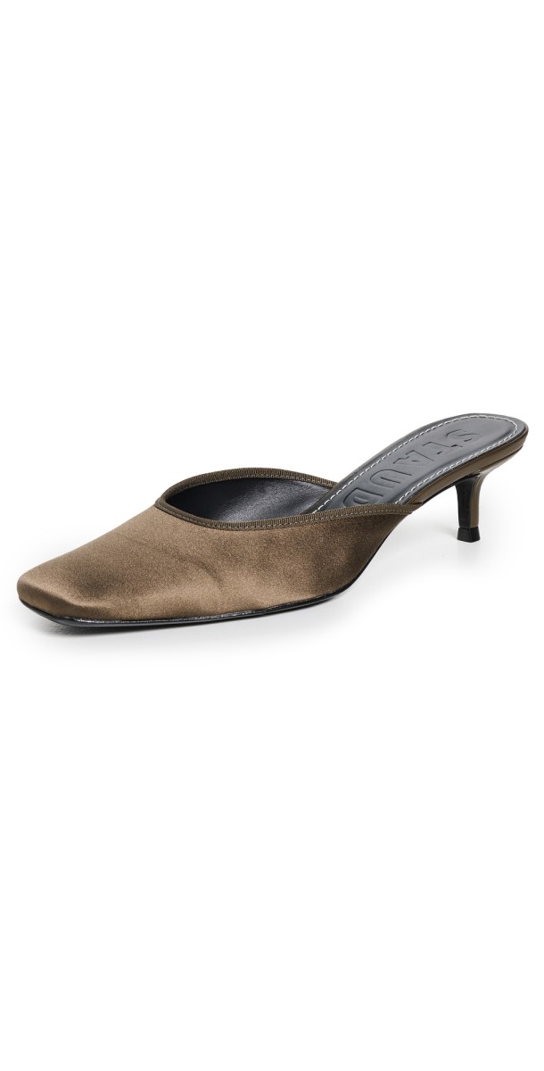 STAUD Otto Kitten Heel Pumps Woodland