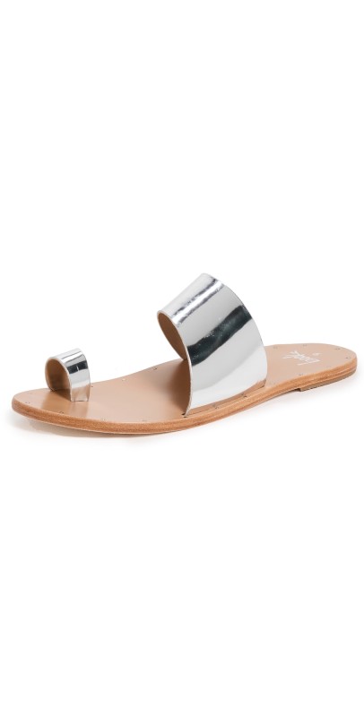beek Finch Sandals High Shine Silver