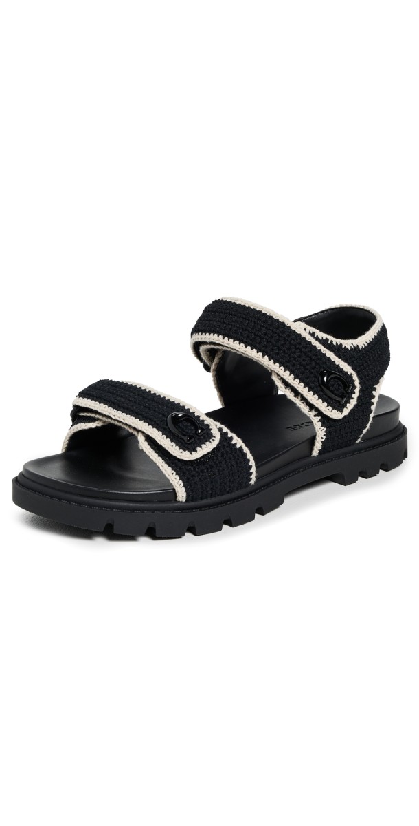 Coach Brynn Sandals Black/Chalk