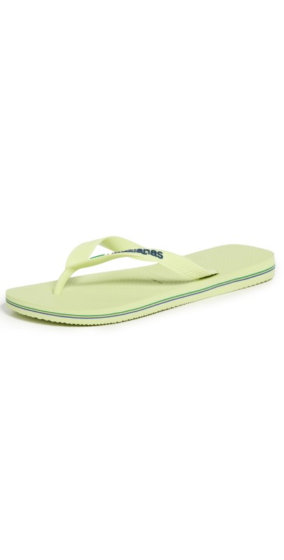 Havaianas Brazil Logo Flip Flops Match Green