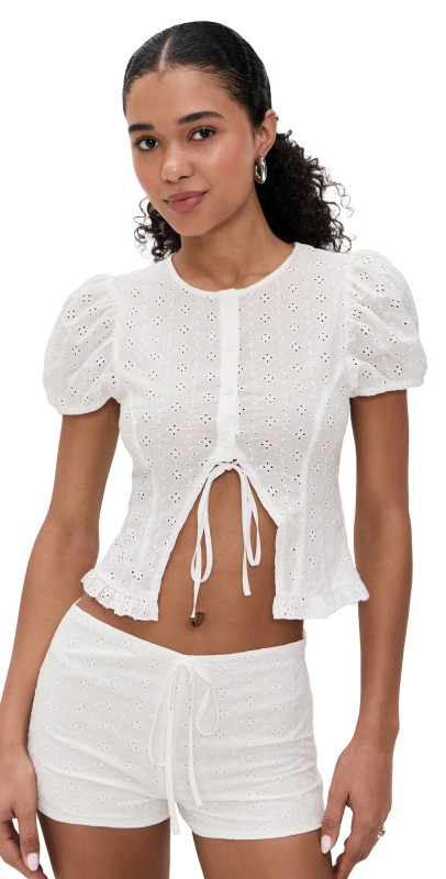 Lioness Bardot Top Porcelain