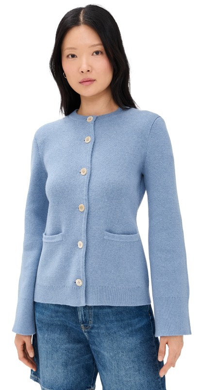 Alex Mill Provence Sweater Jacket Dolly Blue