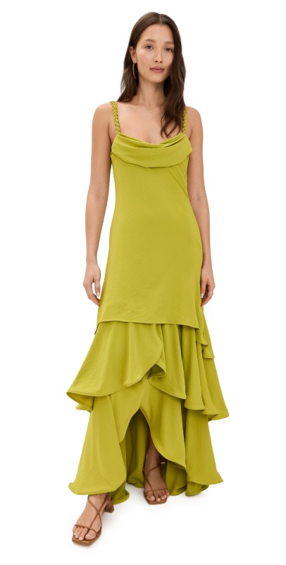 Andres Otalora Inoportuna Dress Pistachio Green