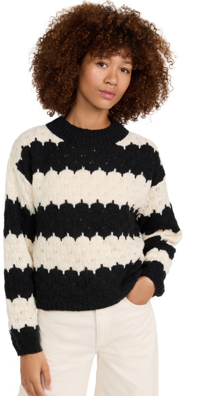 Line & Dot Beckett Sweater Black and Ivory