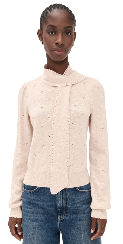 ASTR the Label Ovalia Sweater Oatmeal