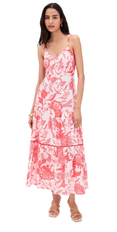Ro's Garden Brittany Midi Dress Pinktiffany