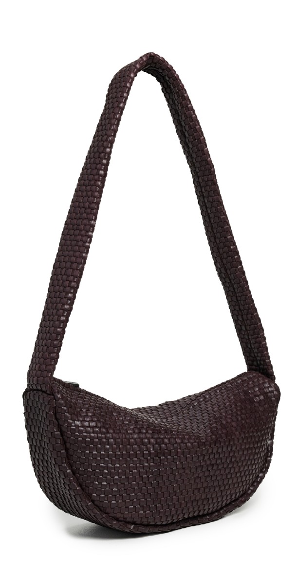 St. Agni Lattice Weave Crescent Bag Port