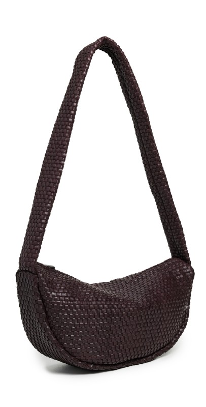 St. Agni Lattice Weave Crescent Bag Port