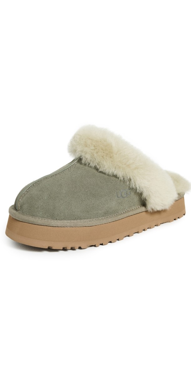 UGG Disquette Slippers Moss Green/Mutedbrass