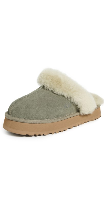 UGG Disquette Slippers Moss Green/Mutedbrass