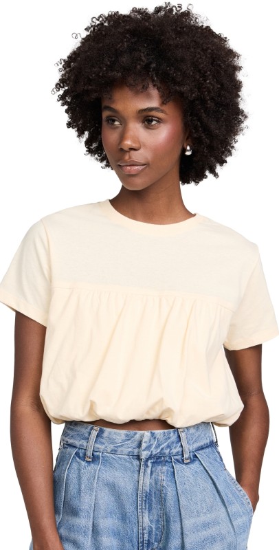 Dress To Bubble T-Shirt Top Off Grain