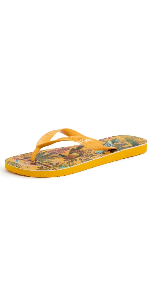 Havaianas Havaianas x Farm Rio Into the Jungle Flip Flops Yellow Pop