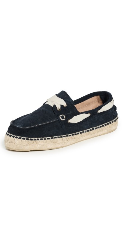 Manebi Boat Shoe Espadrilles Patriot Blue