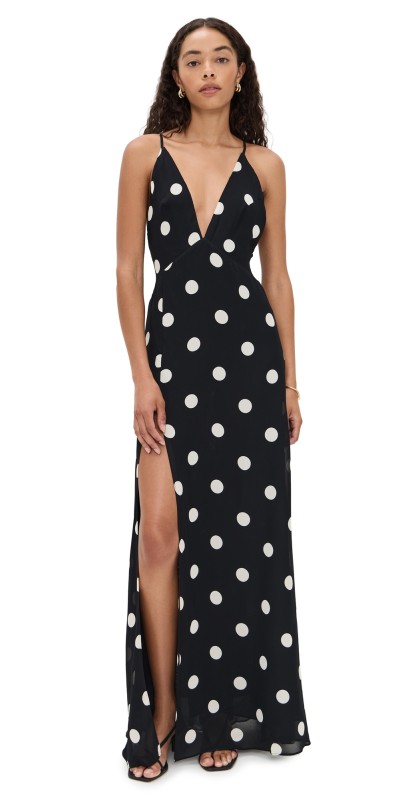Reformation Zani Dress Moon Dot