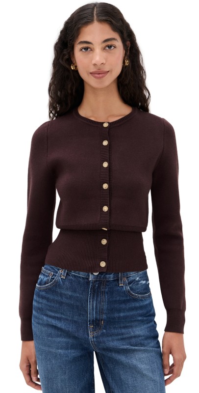 NIA Sophia Cardigan Espresso