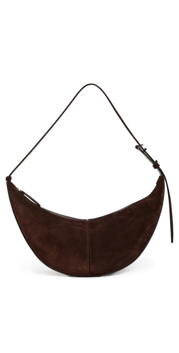 Proenza Schouler Slide Bag in Soft Suede Chocolat