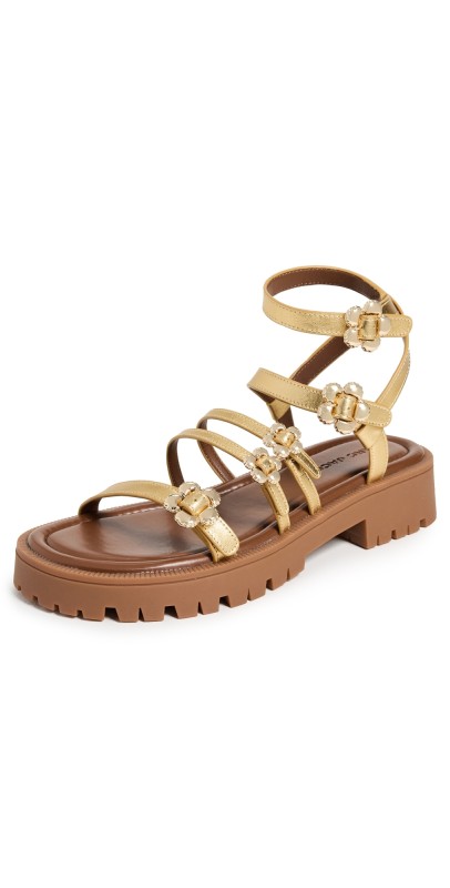 Marc Jacobs The Kiki Gladiator Sandals Gold
