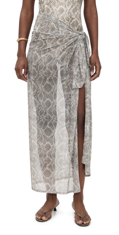 Good American Mesh Sarong Ssp Print