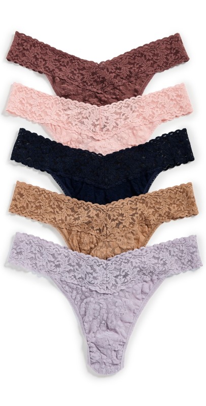 Hanky Panky Original Rise Thongs Holiday Cracker 5 Pack Box Mult