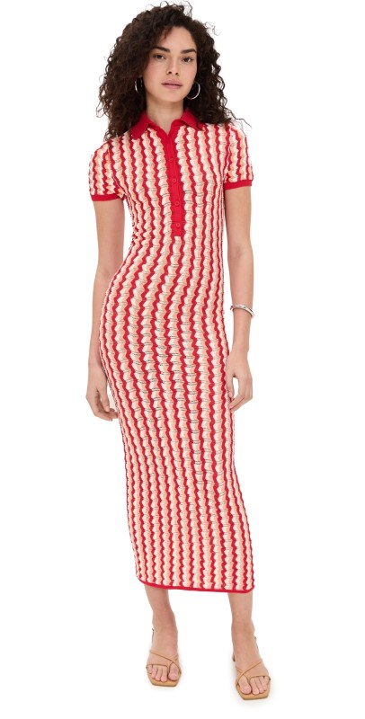 Ronny Kobo Quinlan Knit Dress Cherry Multi