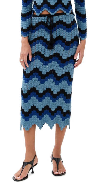 ESCVDO Safi Skirt Black/Blues