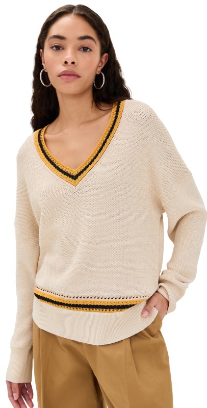 rag & bone Meghan V Neck Ivory